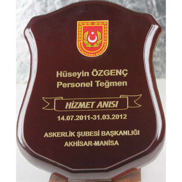 Ahşap Plaket